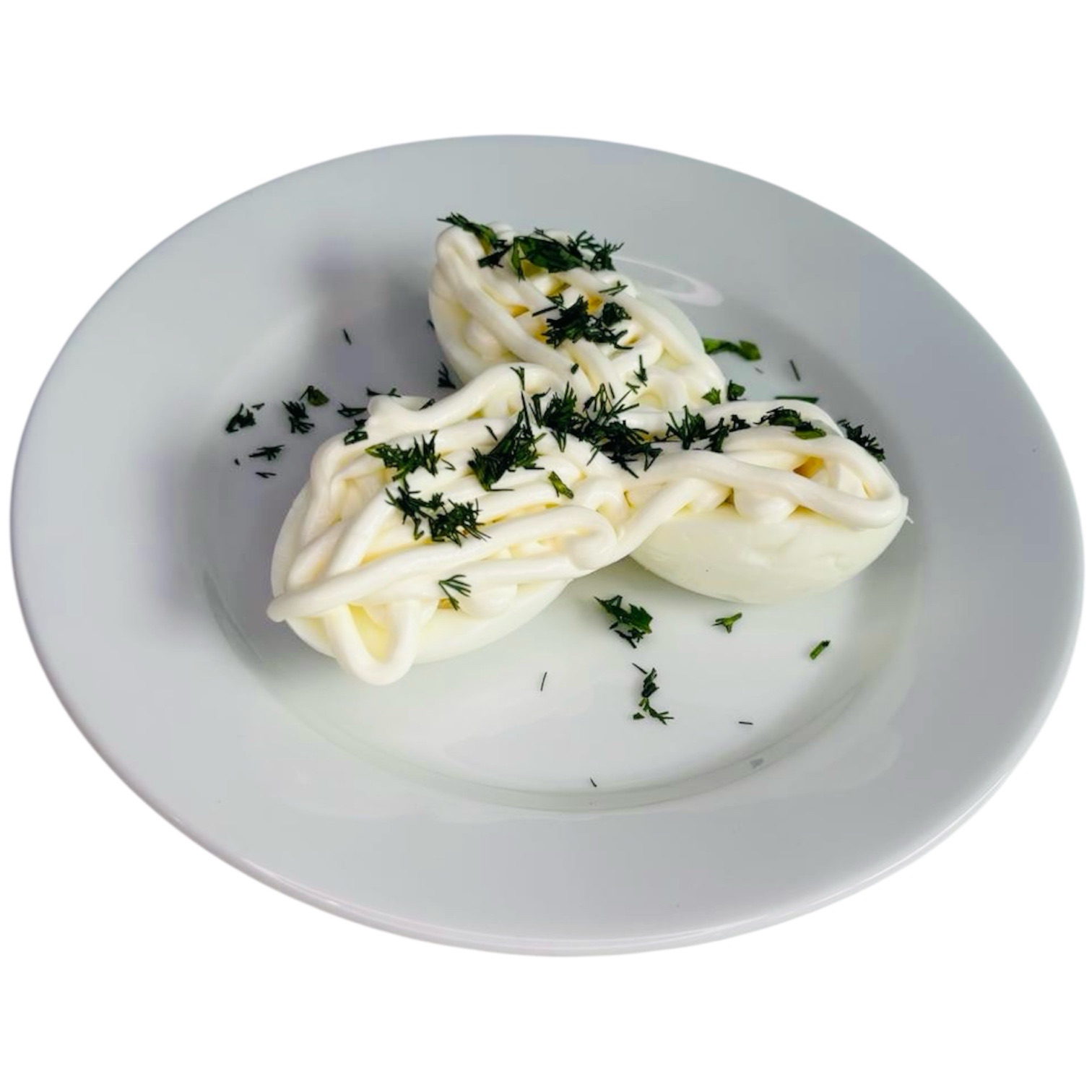 Яйцо под майонезом