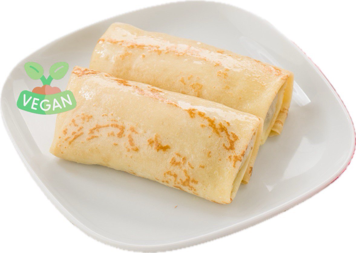 Блинчики с грибами и сыром