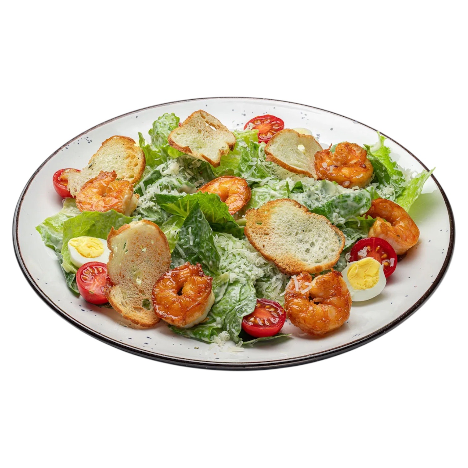 Цезарь с тигровой креветкой